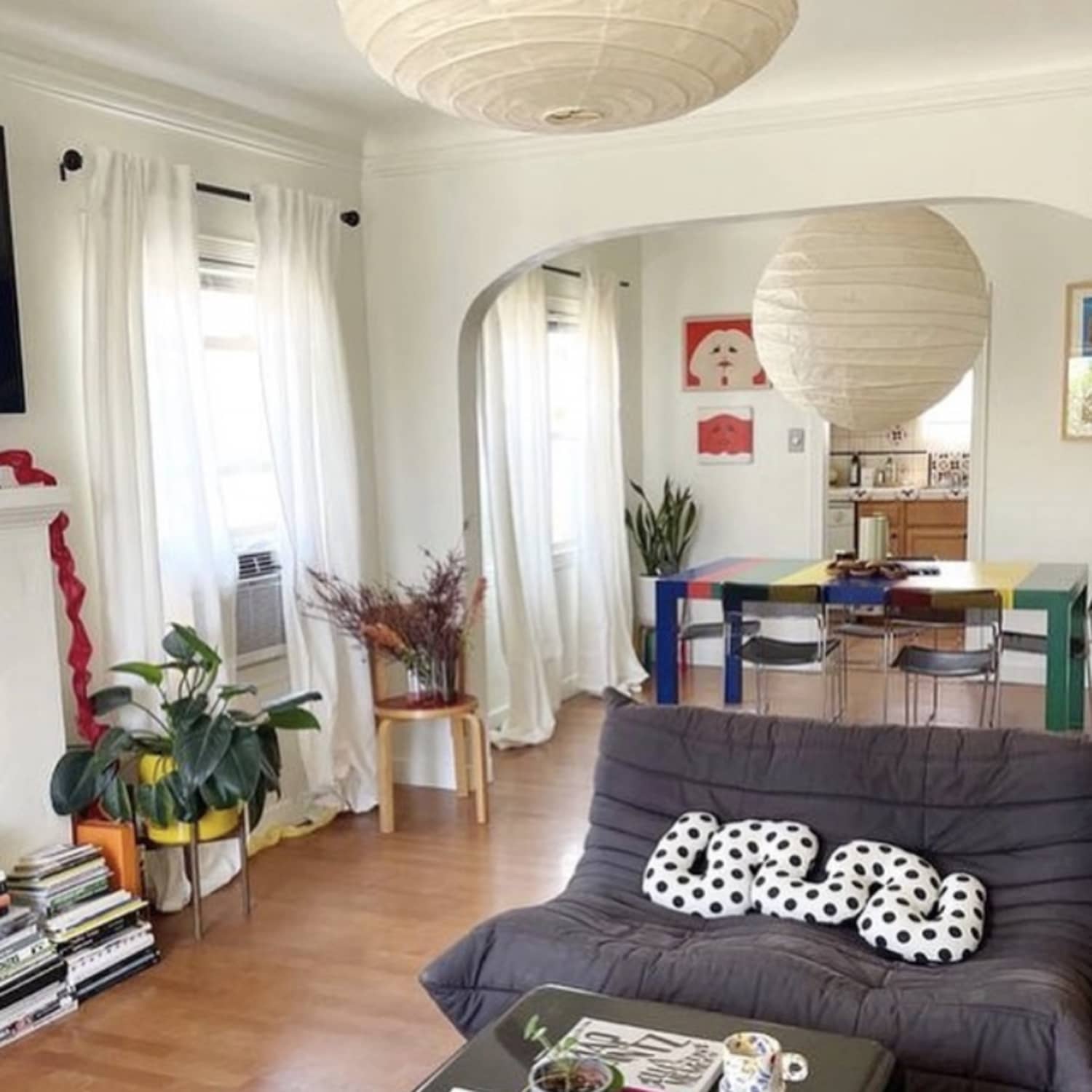 Wave and Squiggle Pillows Are Taking Over the Living Room Apartment Therapy
